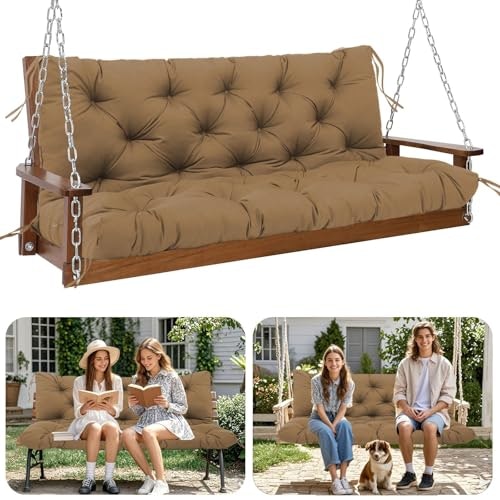 5-Inch Thick Waterproof Porch Swing Cushion: $48.21