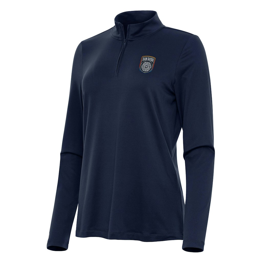Women's San Diego FC Antigua Quarter-Zip Jacket: $77.99 Women's San Diego FC Antigua Quarter-Zip Jacket: $77.99