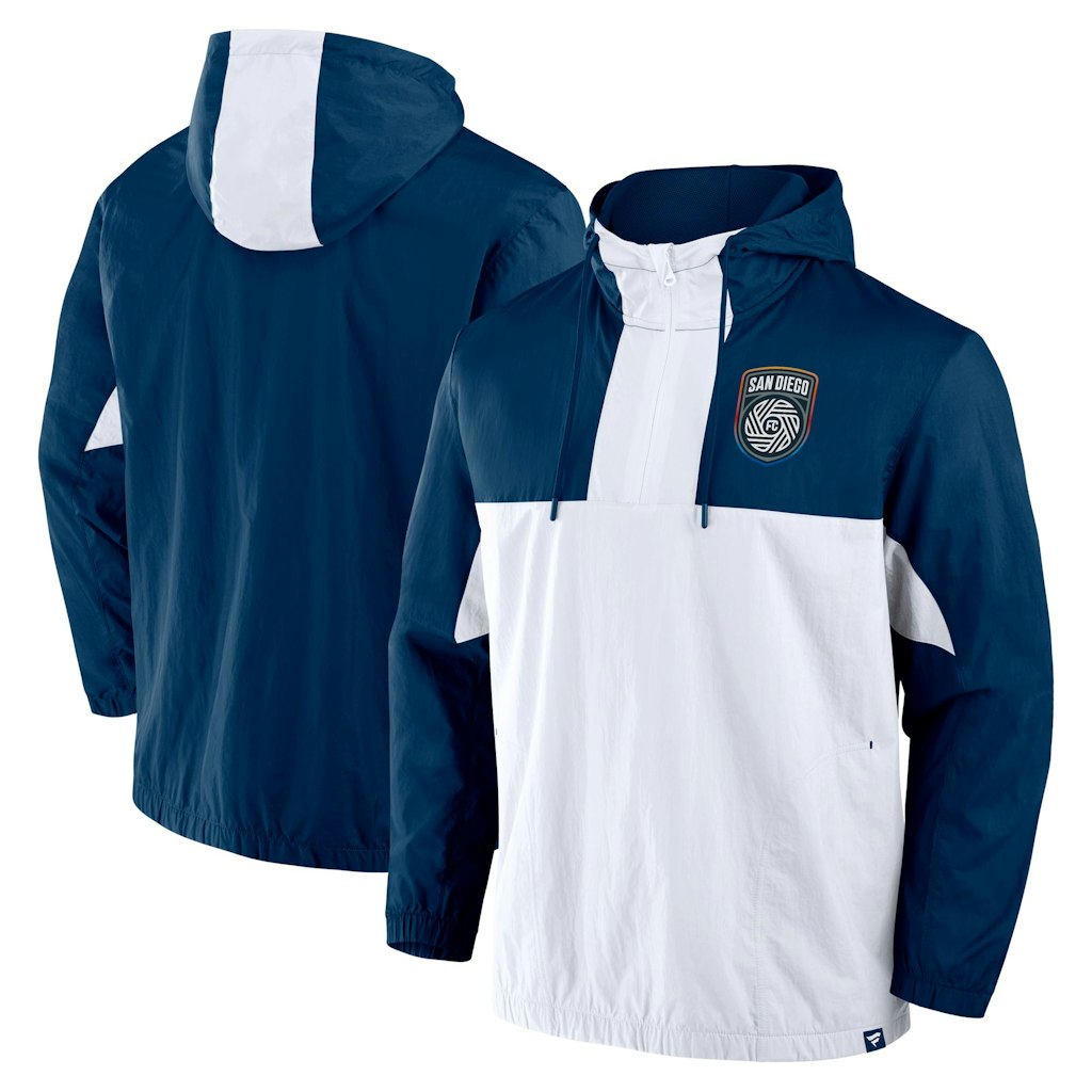 Fanatics San Diego FC Free Kick Quarter-Zip Hoodie: $62.99 Fanatics San Diego FC Free Kick Quarter-Zip Hoodie: $62.99