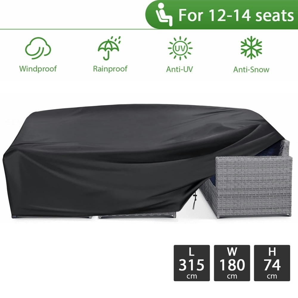 Yeerswag 124x70x29-inch Waterproof Rectangular Patio Furniture Cover: $25.59 Yeerswag 124x70x29-inch Waterproof Rectangular Patio Furniture Cover: $25.59