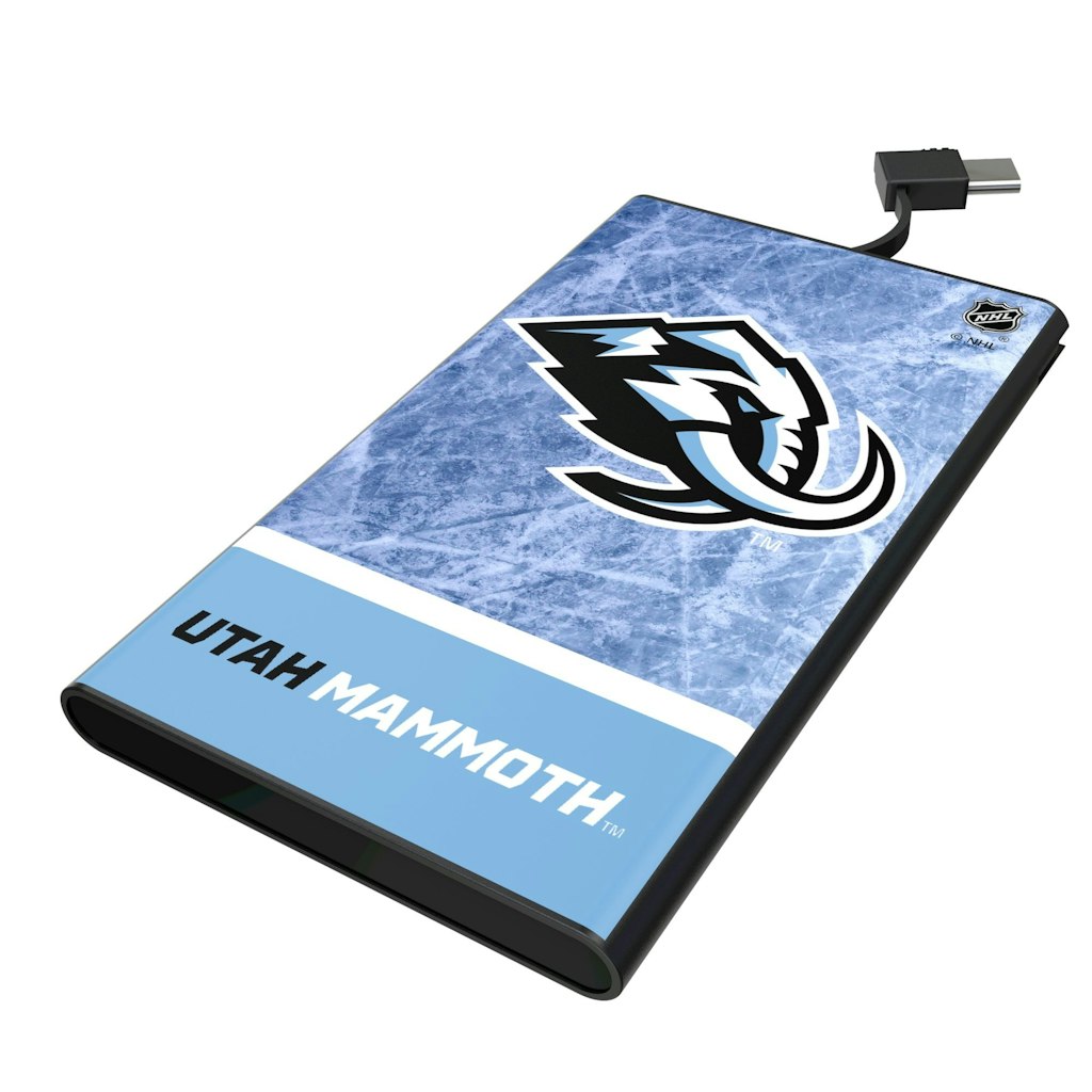 Keyscaper Utah Mammoth Ice Wordmark 5,000mAh Powerbank: $44.99 Keyscaper Utah Mammoth Ice Wordmark 5,000mAh Powerbank: $44.99