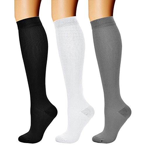 Charmking 15-20 mmHg Compression Socks 3-Pack: $11.19