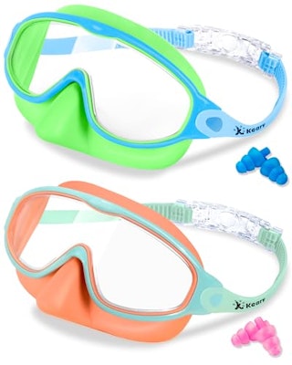 Kids Swim Goggles with Nose Cover 2-Pack for $22 + free shipping w/ Prime