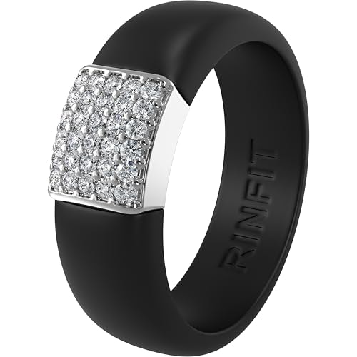 Rinfit Women's Silicone Ring with Metal Plate and CZ 8-Pack: $21.24 Rinfit Women's Silicone Ring with Metal Plate and CZ 8-Pack: $21.24