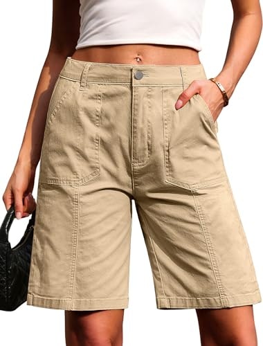 Eddoyee Women's Cotton Bermuda Chino Shorts: $25.19 Eddoyee Women's Cotton Bermuda Chino Shorts: $25.19
