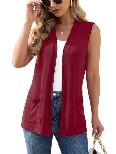 Veryoung Women's Sleeveless Open Front Cardigan Vest: $16.95 Veryoung Women's Sleeveless Open Front Cardigan Vest: $16.95