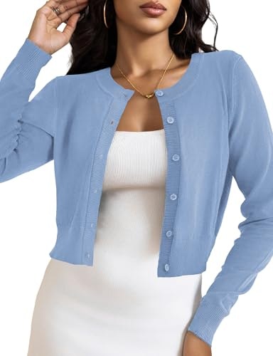 Letdiosto Women's Cropped Knit Cardigan Bolero Shrug: $22.09 Letdiosto Women's Cropped Knit Cardigan Bolero Shrug: $22.09