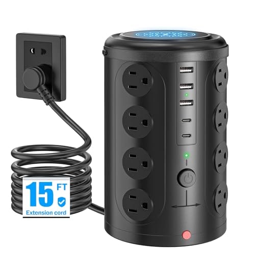 Power Strip Tower Surge Protector 16-Outlet 5-USB 15-Foot: $30.85 Power Strip Tower Surge Protector 16-Outlet 5-USB 15-Foot: $30.85