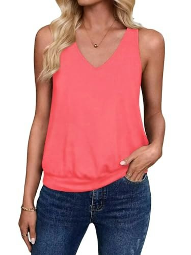 Sialois Women's V-Neck Tank Top: $12.74 Sialois Women's V-Neck Tank Top: $12.74