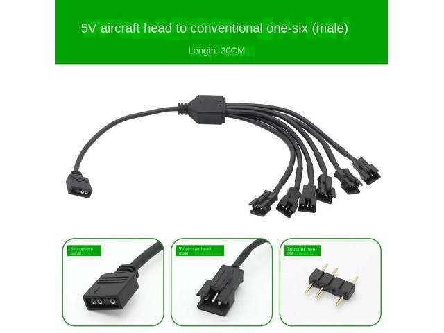 5V 3-Pin RGB Fan Splitter Cable 1-to-6: $23.12 5V 3-Pin RGB Fan Splitter Cable 1-to-6: $23.12
