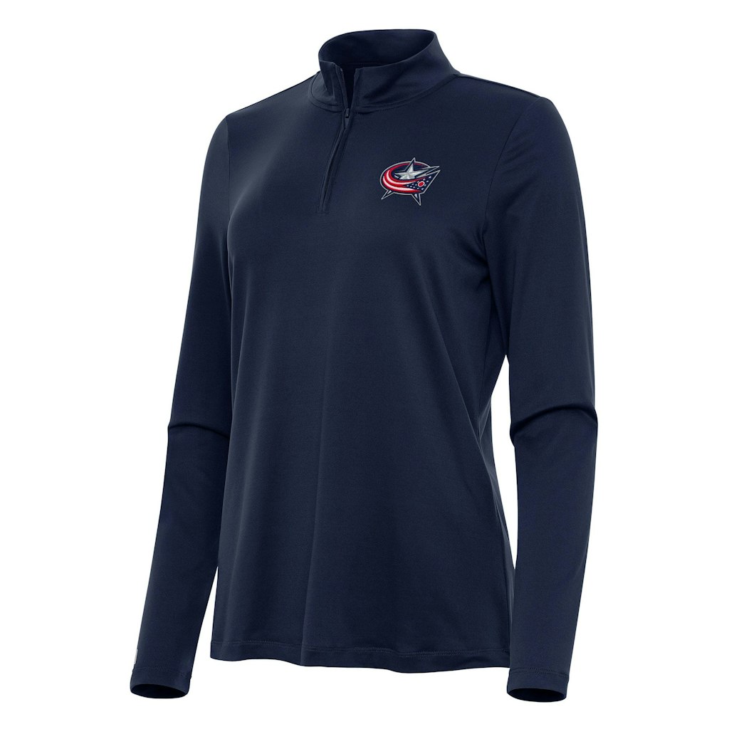 Women's Antigua Columbus Blue Jackets Quarter-Zip Top: $77.99 Women's Antigua Columbus Blue Jackets Quarter-Zip Top: $77.99