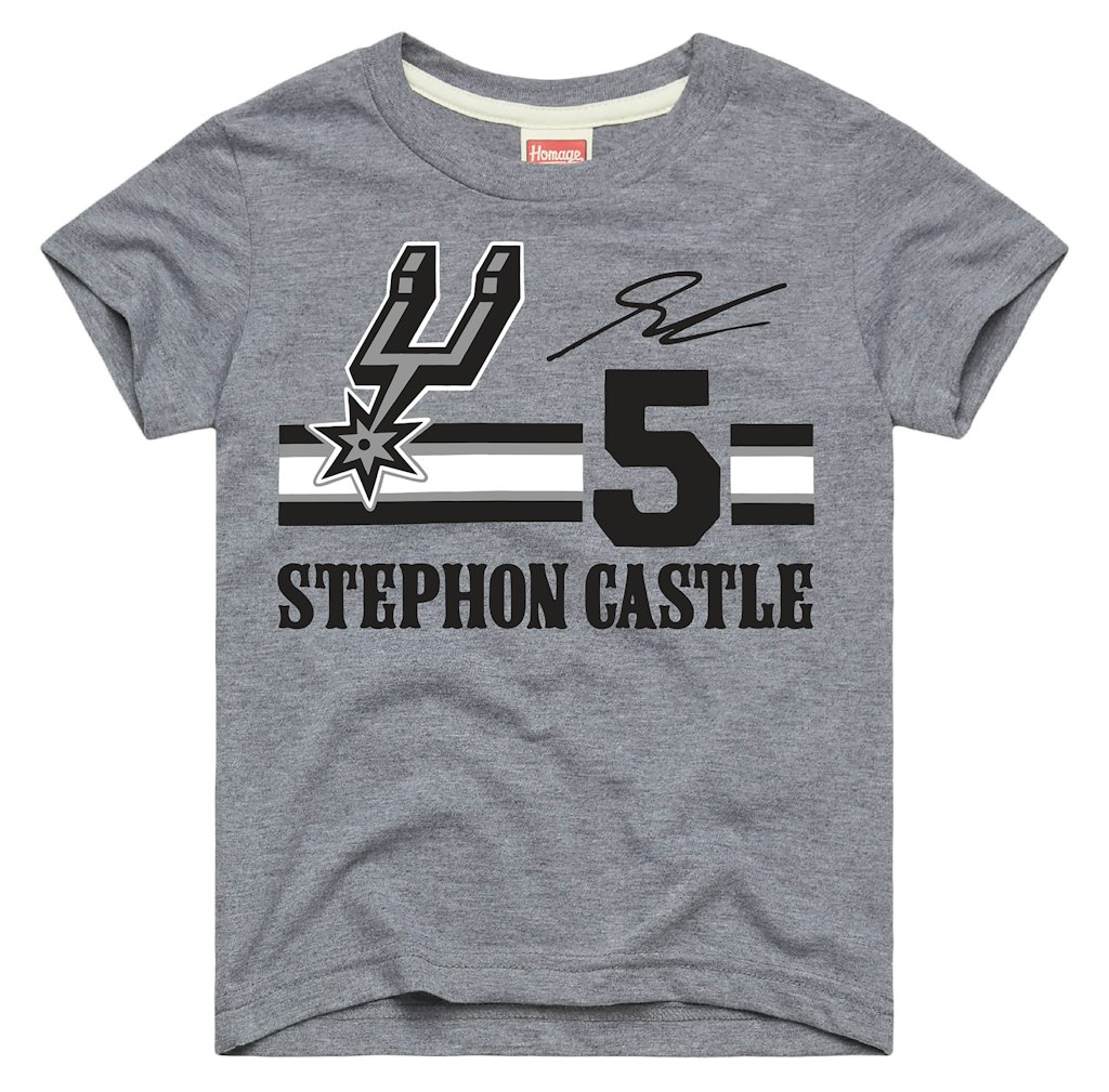 Youth Stephon Castle San Antonio Spurs Name and Number T-Shirt: $27.99