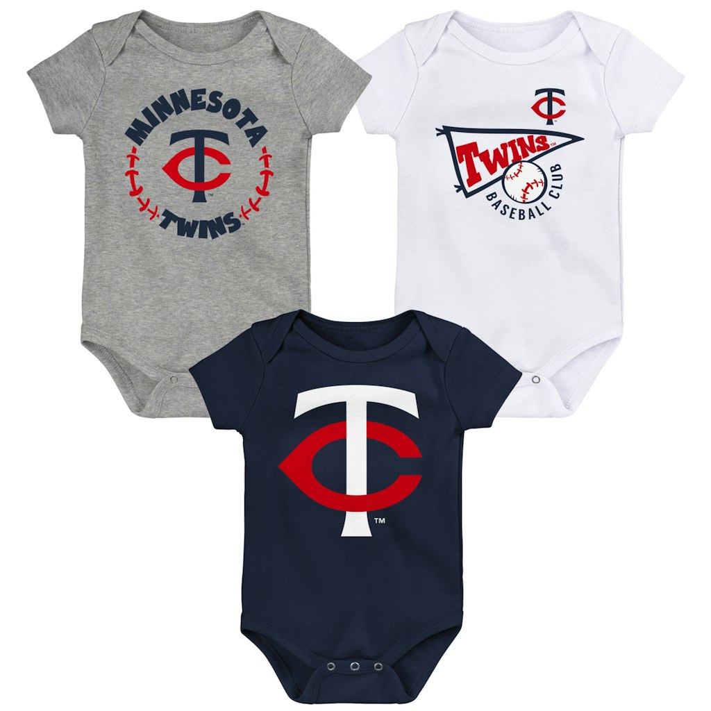 Minnesota Twins Infant Bodysuit 3-Pack: $16.99 Minnesota Twins Infant Bodysuit 3-Pack: $16.99