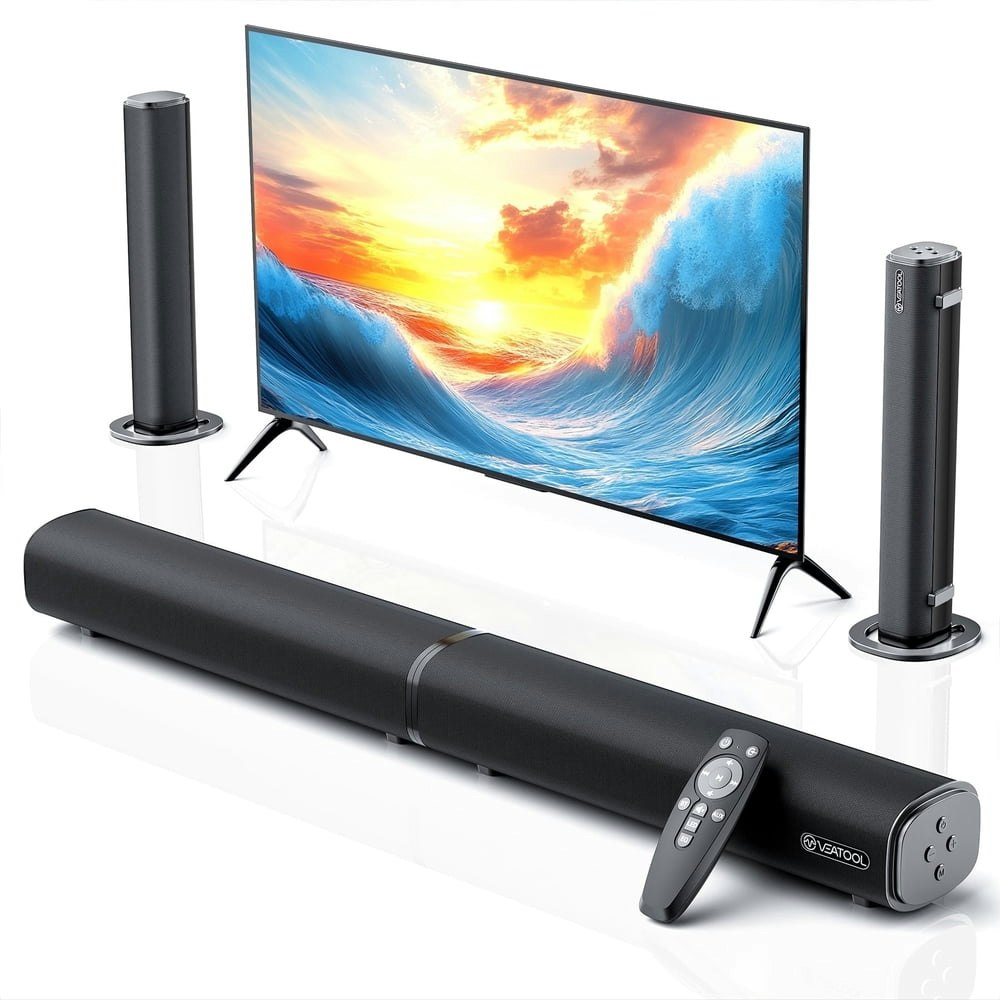 Veatool 100W 2.2-Channel Bluetooth Sound Bar: $53.39 Veatool 100W 2.2-Channel Bluetooth Sound Bar: $53.39