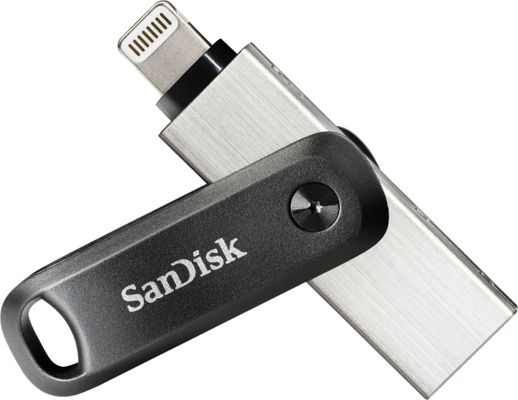 Sandisk iXpand 64GB Flash Drive for iPhone and iPad: $45.99