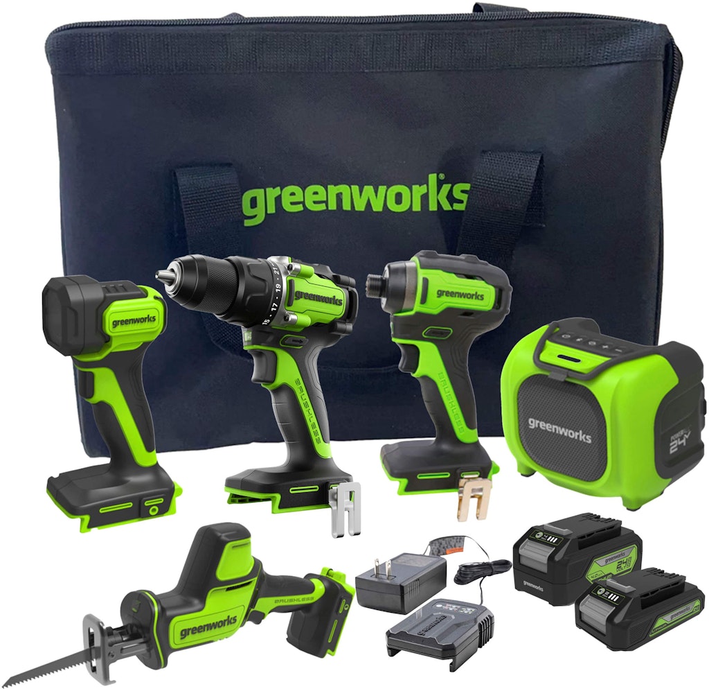 Greenworks 24V 5-Tool Combo Kit: $257.99 Greenworks 24V 5-Tool Combo Kit: $257.99