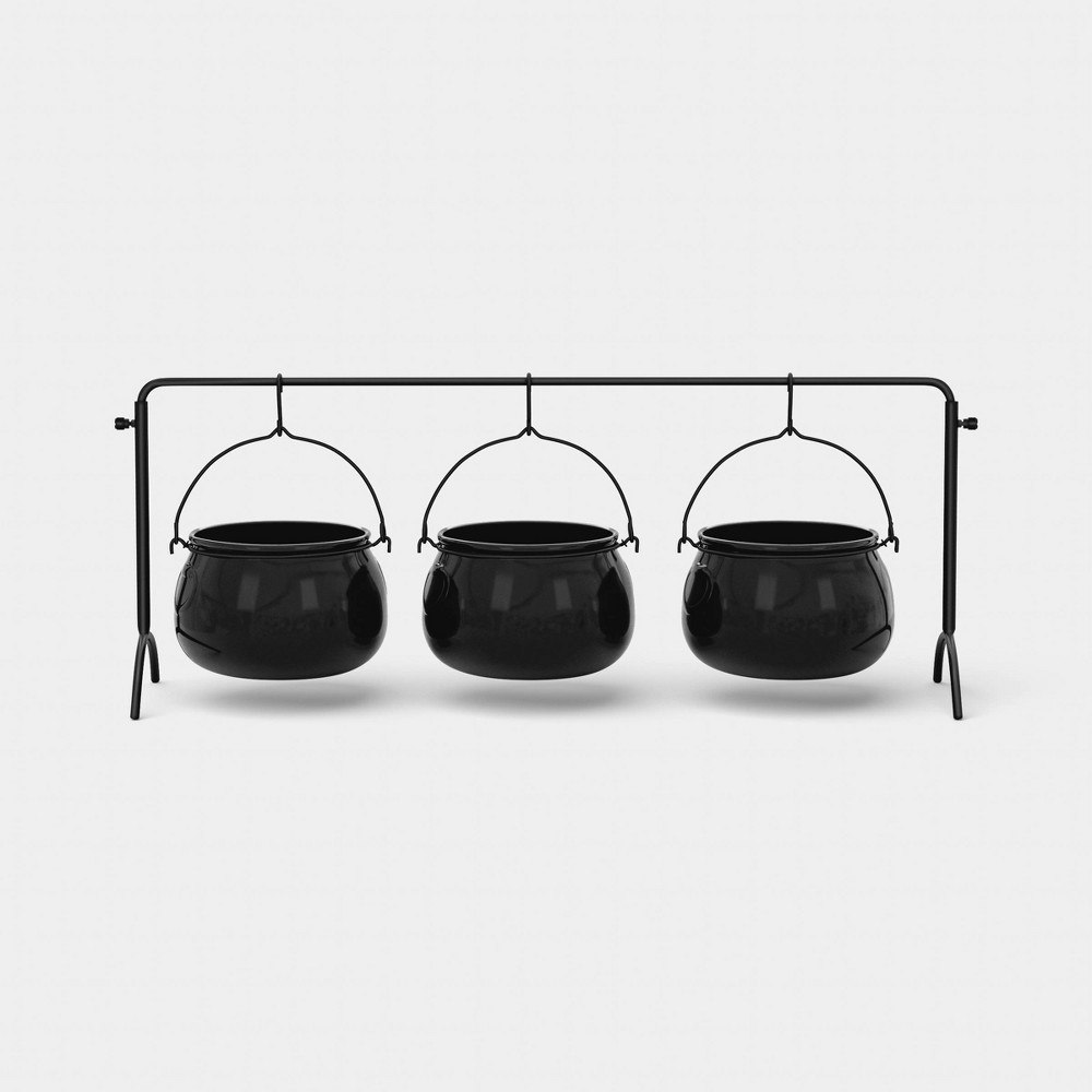 Hyde and EEK! Boutique Halloween Hanging Cauldron Serving Set 4-Pack: $20 Hyde and EEK! Boutique Halloween Hanging Cauldron Serving Set 4-Pack: $20