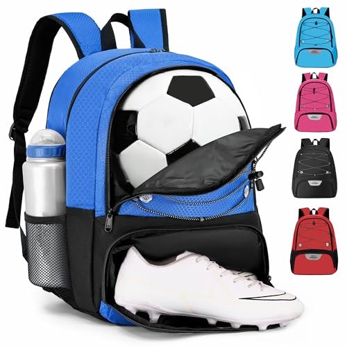 Hsmihair Youth Soccer Backpack with Ball Compartment: $17.84