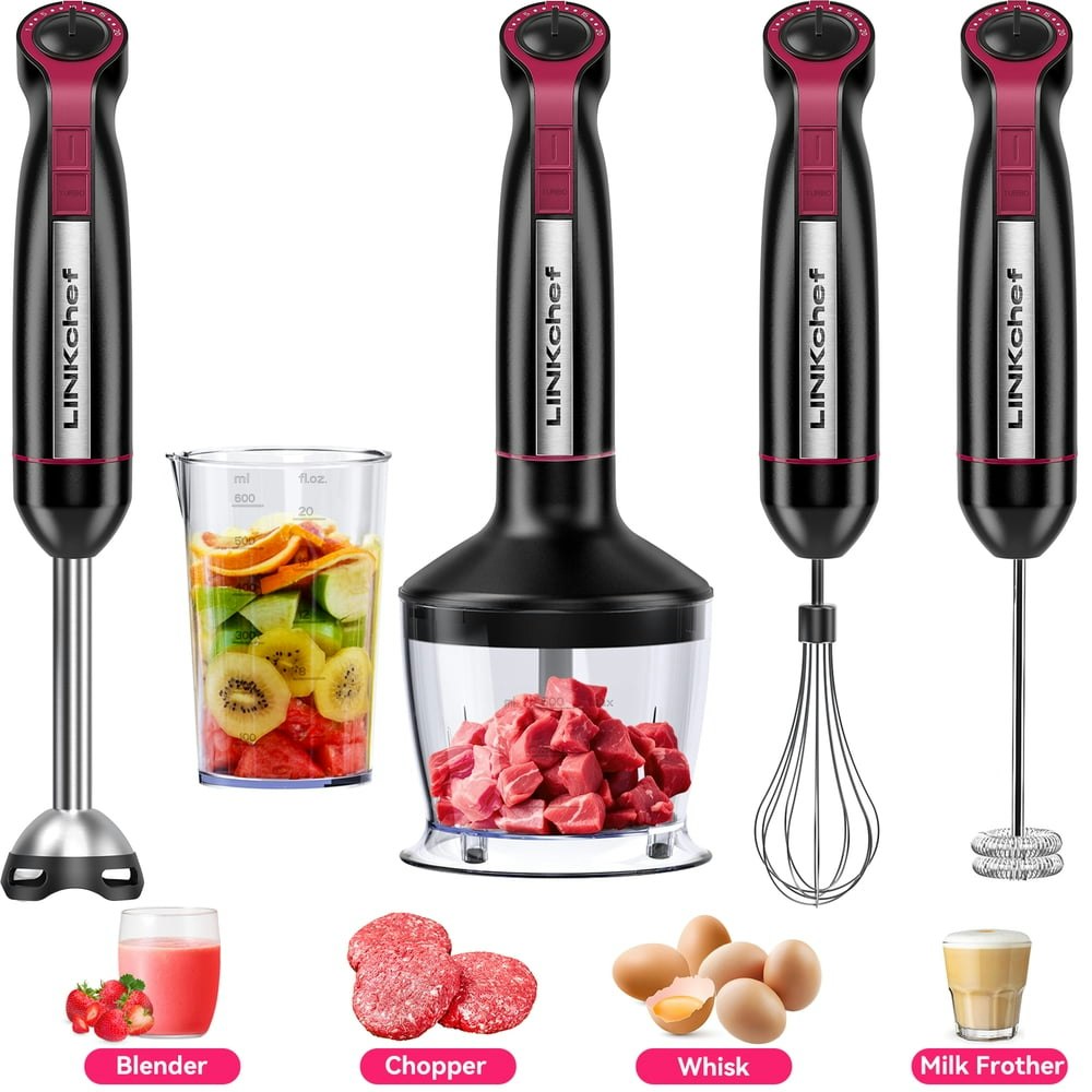 LinkChef 1,000W 20-Speed 5-in-1 Immersion Blender: $28.49 LinkChef 1,000W 20-Speed 5-in-1 Immersion Blender: $28.49