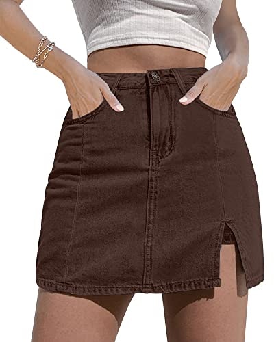 Luvamia Women's High Waisted Denim Mini Skirt Skort: $29.32 Luvamia Women's High Waisted Denim Mini Skirt Skort: $29.32