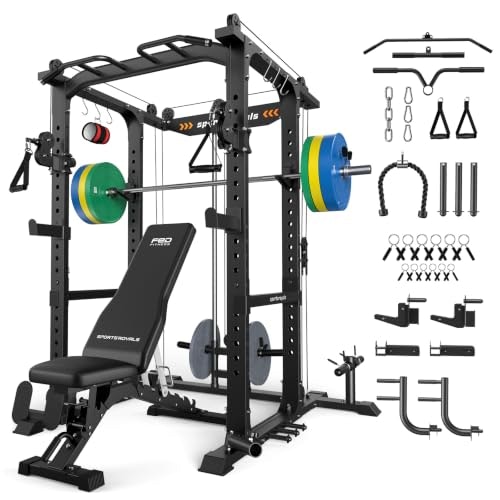 Sportsroyals 1,600-pound Power Cage with LAT Pulldown: $1,189.97 Sportsroyals 1,600-pound Power Cage with LAT Pulldown: $1,189.97