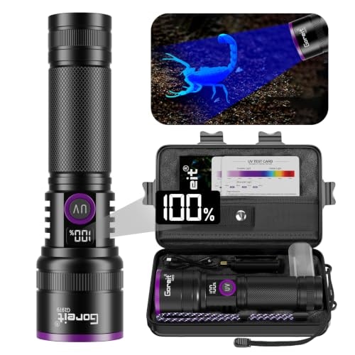 365nm Rechargeable UV Flashlight: $30.98