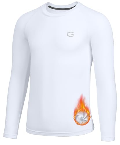 G Gradual Youth Boys Fleece Thermal Long Sleeve Compression Shirt: $14.98