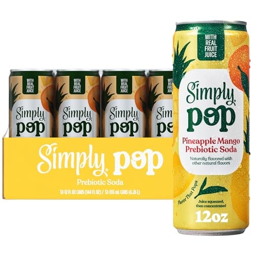 Simply POP Prebiotic Pineapple Mango Soda 12-Pack: $14.71