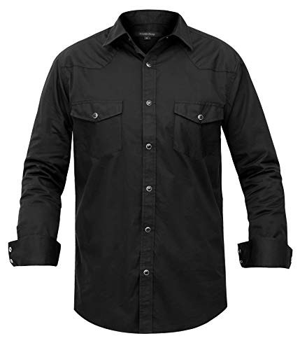 Men's Western Plaid Long Sleeve Snap Button Shirt: $25.49 Men's Western Plaid Long Sleeve Snap Button Shirt: $25.49