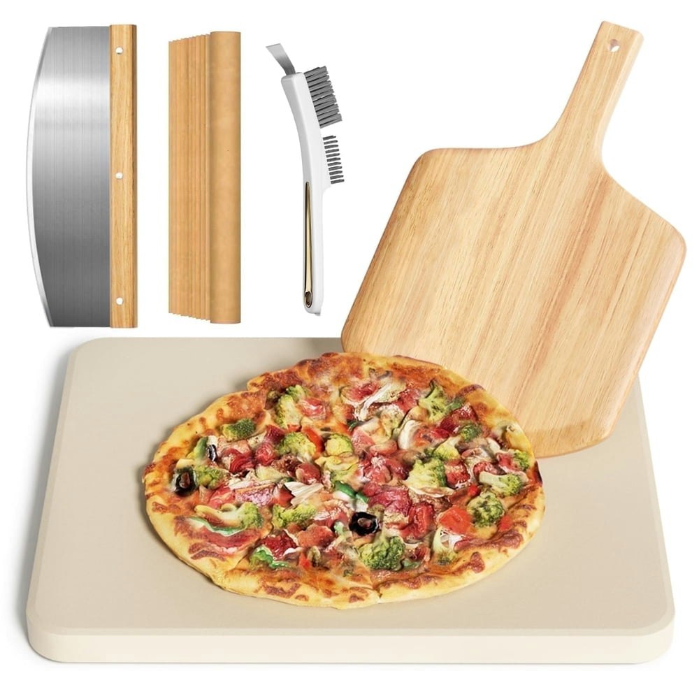Gyreuni 16-Inch Pizza Stone 5-Piece Set: $37.98 Gyreuni 16-Inch Pizza Stone 5-Piece Set: $37.98