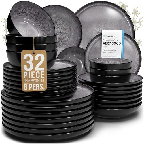 32-Piece Stoneware Dinnerware Set: $161.46 32-Piece Stoneware Dinnerware Set: $161.46