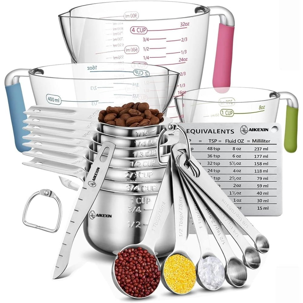 Godance 16-Piece Measuring Cup and Spoon Set: $18.89 Godance 16-Piece Measuring Cup and Spoon Set: $18.89
