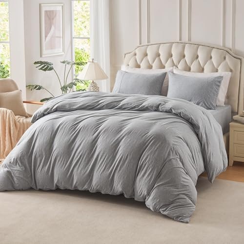 Pure Era King Jersey Knit Duvet Cover Set: $55.99 Pure Era King Jersey Knit Duvet Cover Set: $55.99