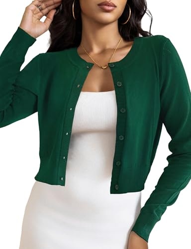 Letdiosto Women's Cropped Knit Cardigan: $23.77 Letdiosto Women's Cropped Knit Cardigan: $23.77