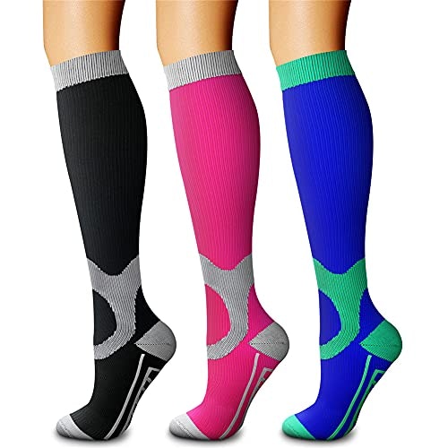 Charmking 15-20 mmHg Compression Socks 3-Pack: $11.99 Charmking 15-20 mmHg Compression Socks 3-Pack: $11.99