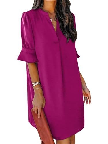 Kissmoda Women's V-Neck Short Sleeve Casual Swing Dress: $32.29 Kissmoda Women's V-Neck Short Sleeve Casual Swing Dress: $32.29