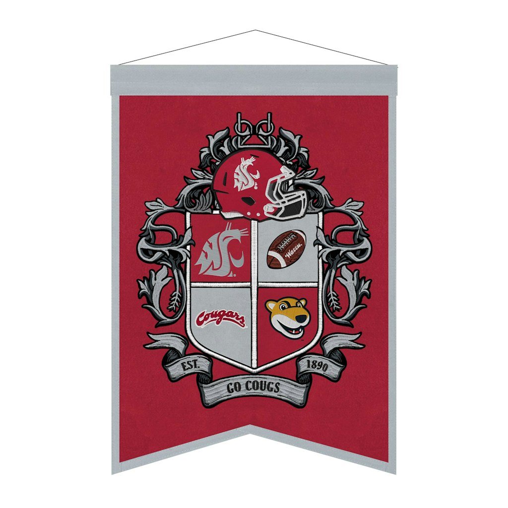 Washington State Cougars 15" x 22" Crest Banner: $39.99 Washington State Cougars 15" x 22" Crest Banner: $39.99