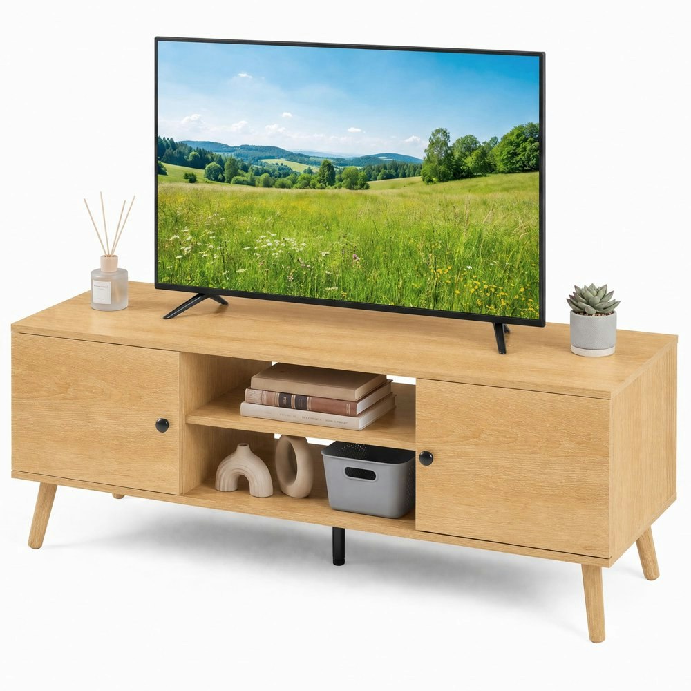 Edx Retro-Modern Media Console TV Stand: $74.99 Edx Retro-Modern Media Console TV Stand: $74.99
