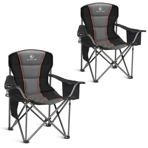 Alpha Camp Oversized Padded Camping Chair 2-Pack: $89.99 Alpha Camp Oversized Padded Camping Chair 2-Pack: $89.99