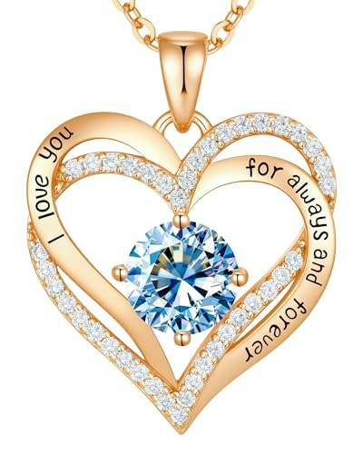CDE S925 Silver Heart Birthstone Necklace: $109.99 CDE S925 Silver Heart Birthstone Necklace: $109.99