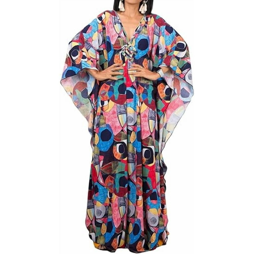 Bsubseach Women's Plus Size Kaftan Maxi Dress Cover Up: $26.99 Bsubseach Women's Plus Size Kaftan Maxi Dress Cover Up: $26.99
