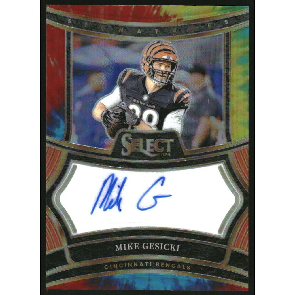 2024 Select Signatures Prizm Tie Dye Mike Gesicki #6 Trading Card: $20 2024 Select Signatures Prizm Tie Dye Mike Gesicki #6 Trading Card: $20