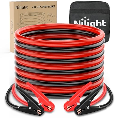 Nilight 4-Gauge 25-Foot 600A Car Battery Jumper Cables: $19.19 Nilight 4-Gauge 25-Foot 600A Car Battery Jumper Cables: $19.19