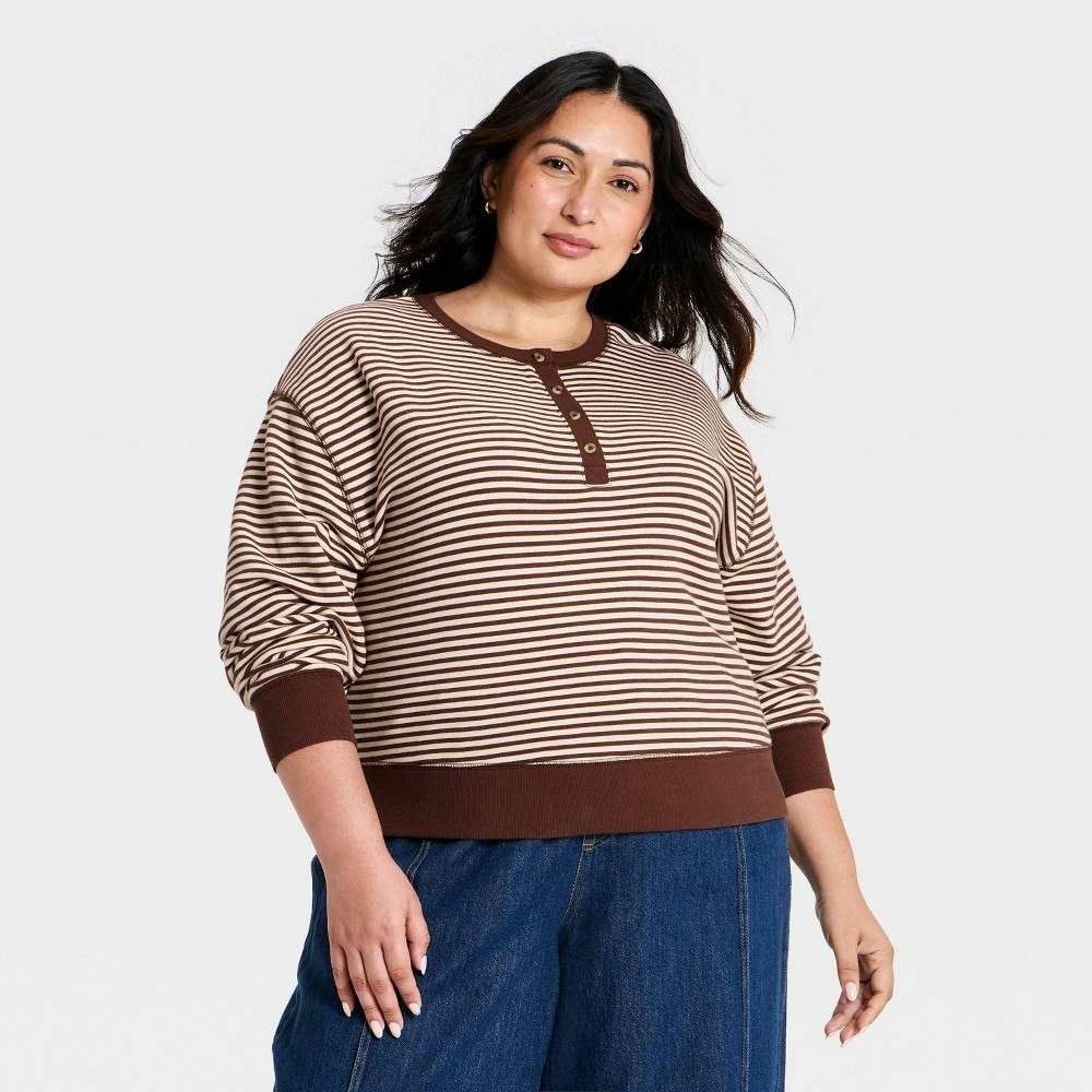 Women's Long Sleeve Henley Shirt: $25 Women's Long Sleeve Henley Shirt: $25