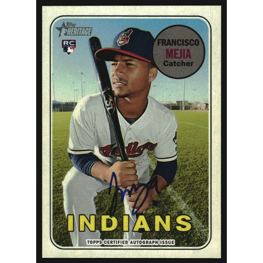 2018 Topps Heritage Francisco Mejia Real One Autograph Card: $27