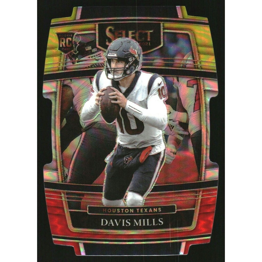 2021 Prizm Select Davis Mills #65 Red and Yellow Die-Cut Card: $10.80 2021 Prizm Select Davis Mills #65 Red and Yellow Die-Cut Card: $10.80