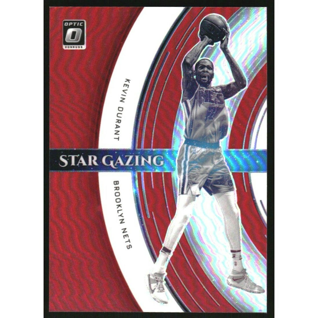 2021-22 Donruss Optic Star Gazing Red Kevin Durant #7 Trading Card: $27 2021-22 Donruss Optic Star Gazing Red Kevin Durant #7 Trading Card: $27