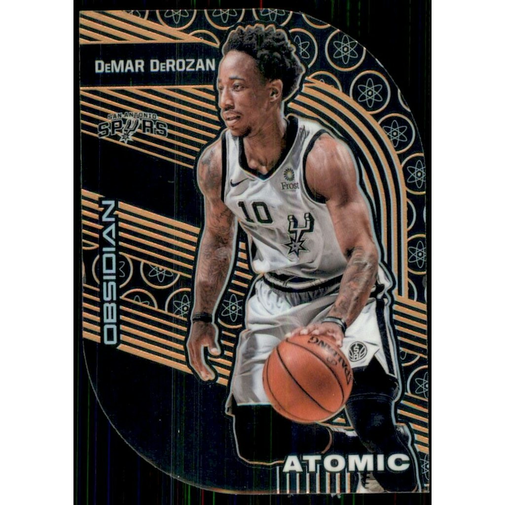 DeMar DeRozan 2019-20 Panini Obsidian Atomic Electric Etch Orange Card: $22.50 DeMar DeRozan 2019-20 Panini Obsidian Atomic Electric Etch Orange Card: $22.50