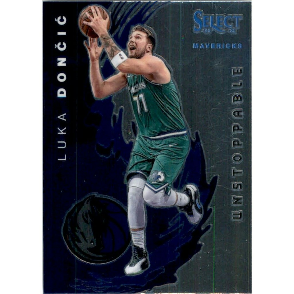 Luka Doncic 2020-21 Select Unstoppable #15 Trading Card: $54 Luka Doncic 2020-21 Select Unstoppable #15 Trading Card: $54