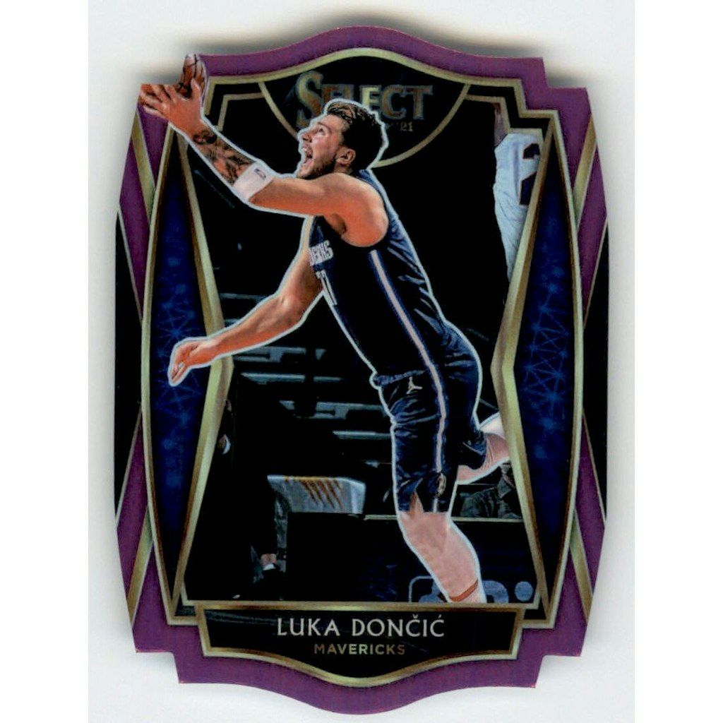 2020-21 Select Luka Doncic Prizms Purple Die Cut #150 Trading Card: $45